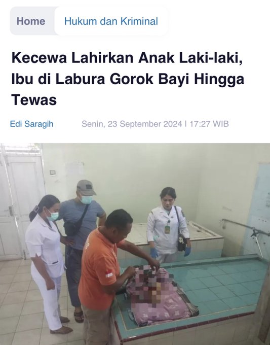 Ibu Tega Habisi Bayi Laki-laki karena Kekecewaan Jenis Kelamin.threesixtyjournalism (3)